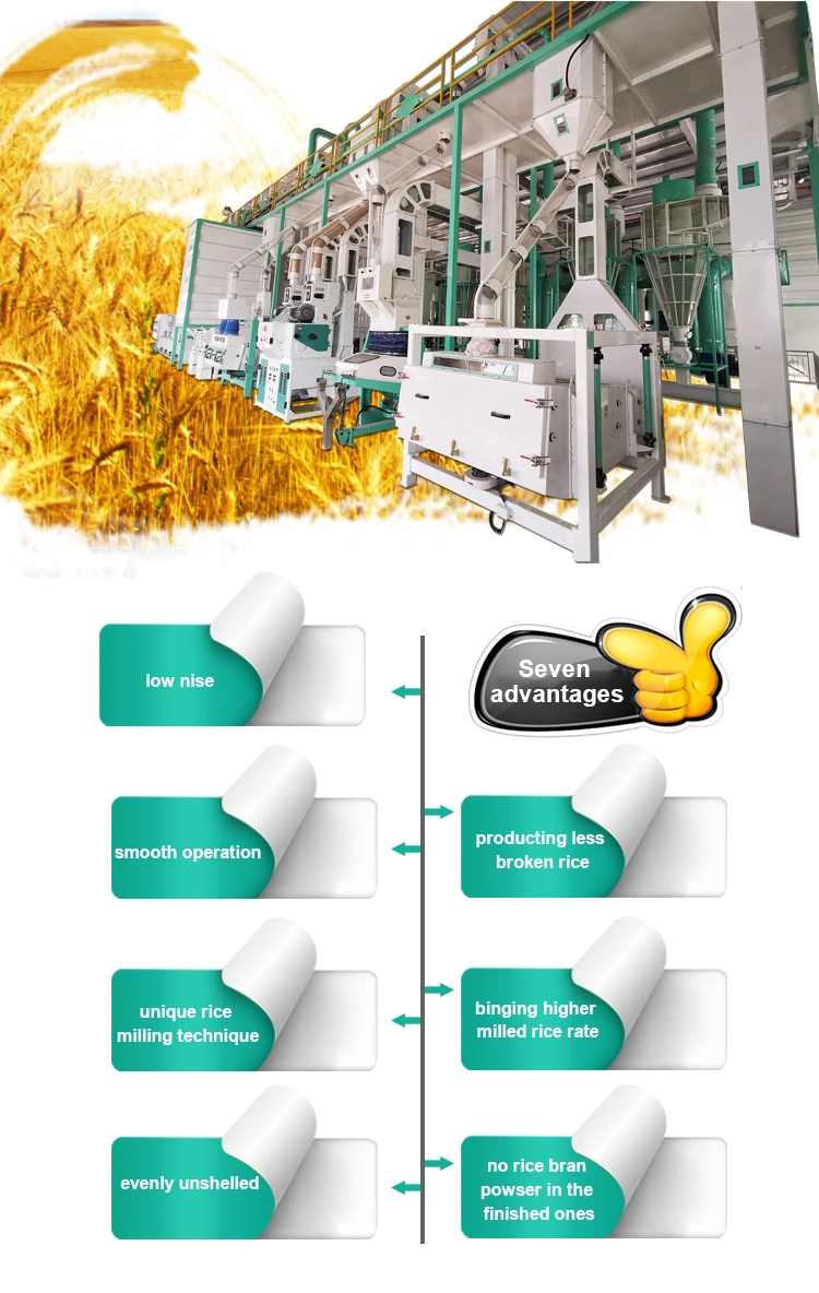 30-40 Tons/Hour Full Set Automatic Rice Milling Machine Accepet Usdt Payment in Nigeria