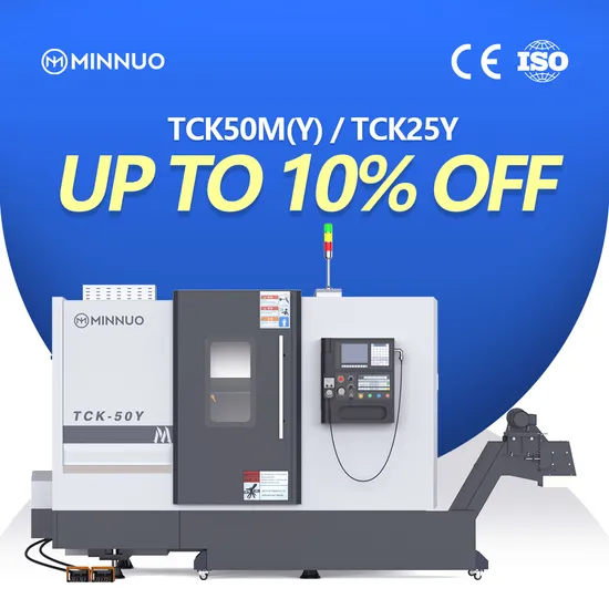 CNC 精密金属旋盤 CNC 旋盤 Tck50 横型フラットベッド旋盤